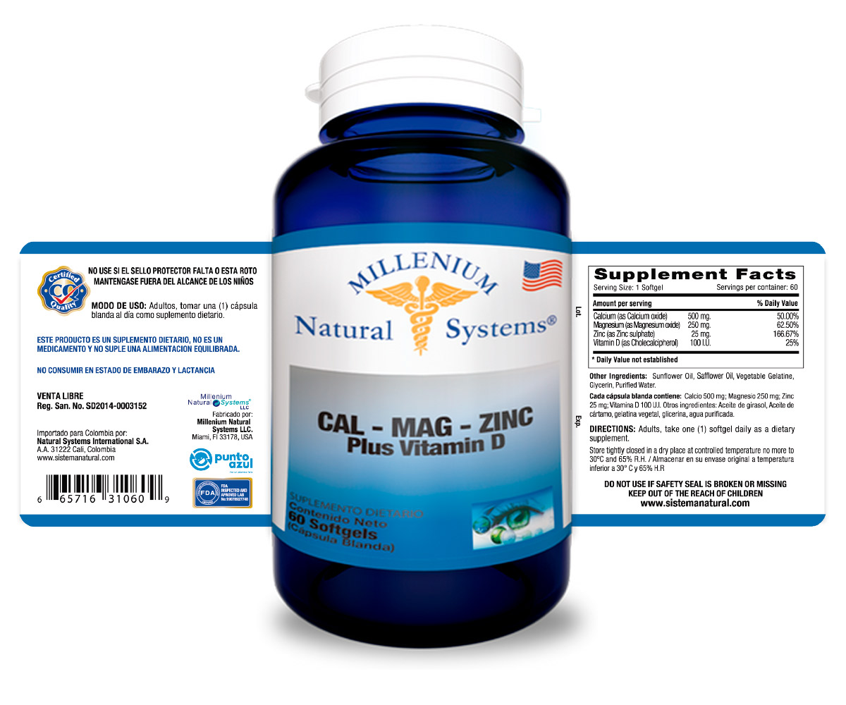 Cal Mag Zinc Plus Vitamin D