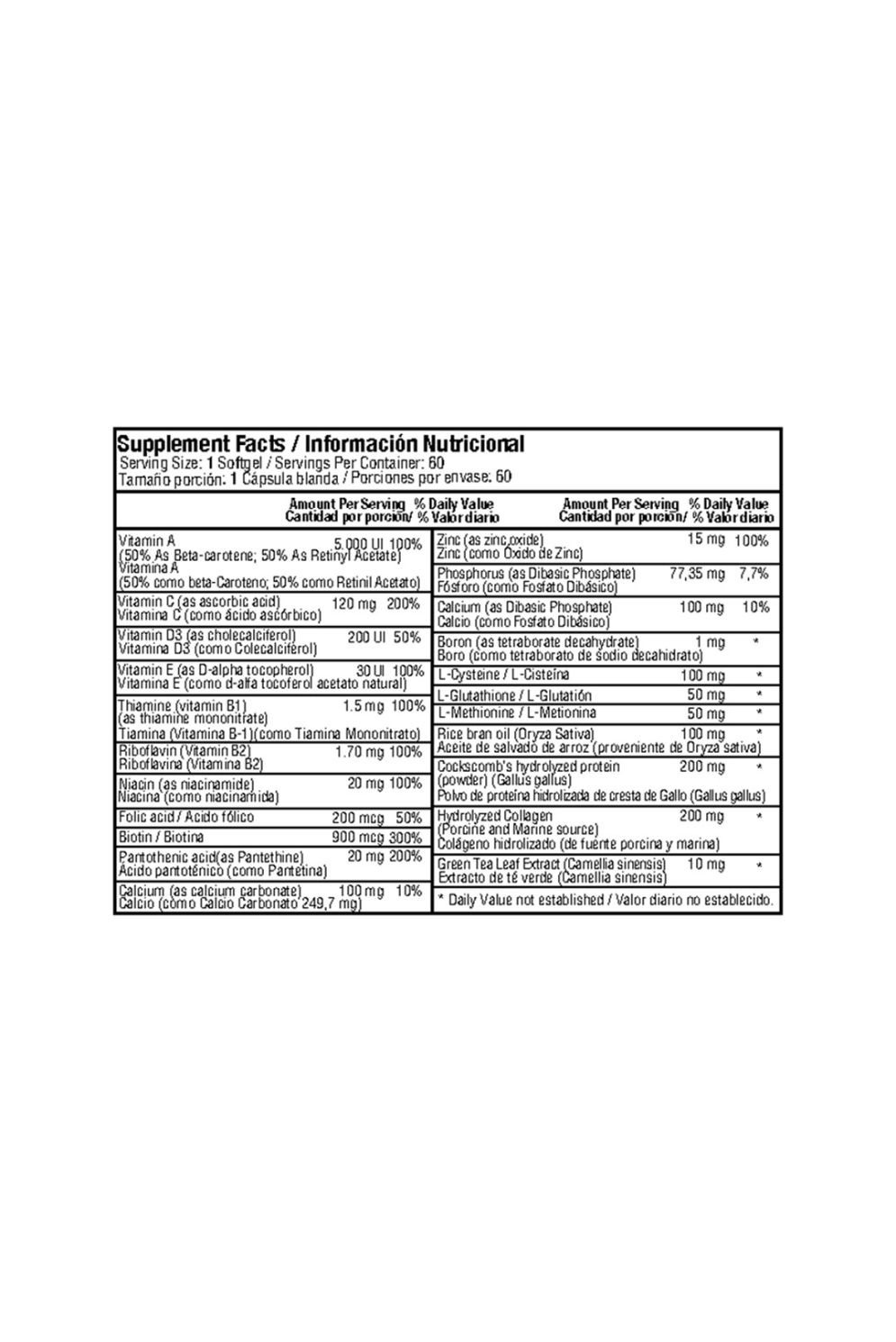 COLLAGEN & BIOTIN COMP