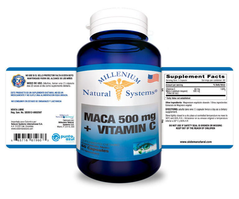 Maca 500 mg + Vitamin C