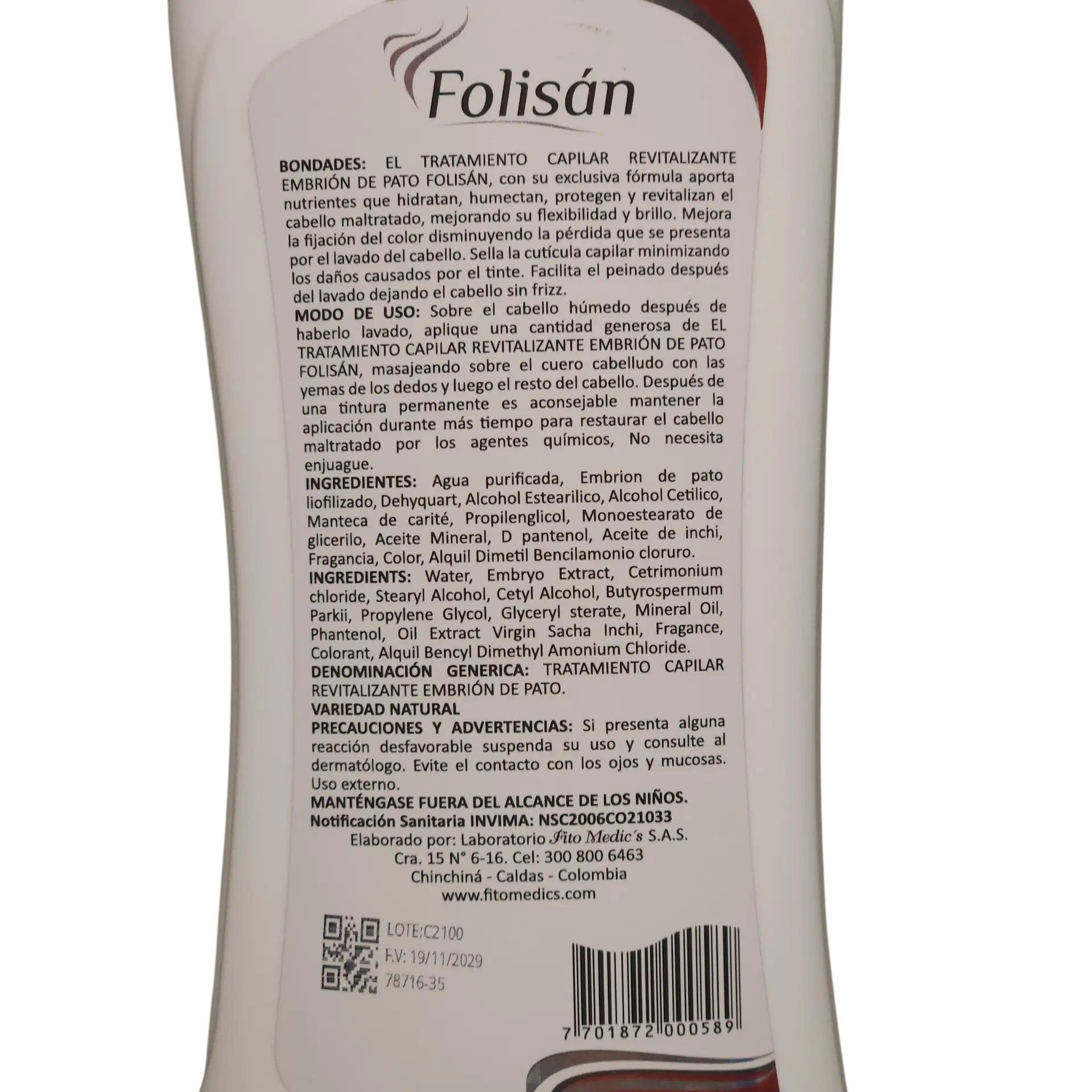 Tratamiento Capilar Folisan
