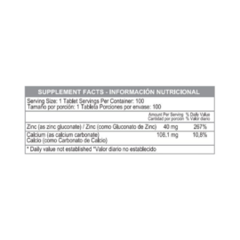 Chelated Zinc 40 mg - Image 2