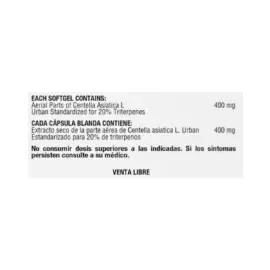 Gotu Kola Centella Asiática 400 mg - Image 2