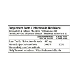 Greeny Standardized Green Tea Extract 320 mg - Image 2