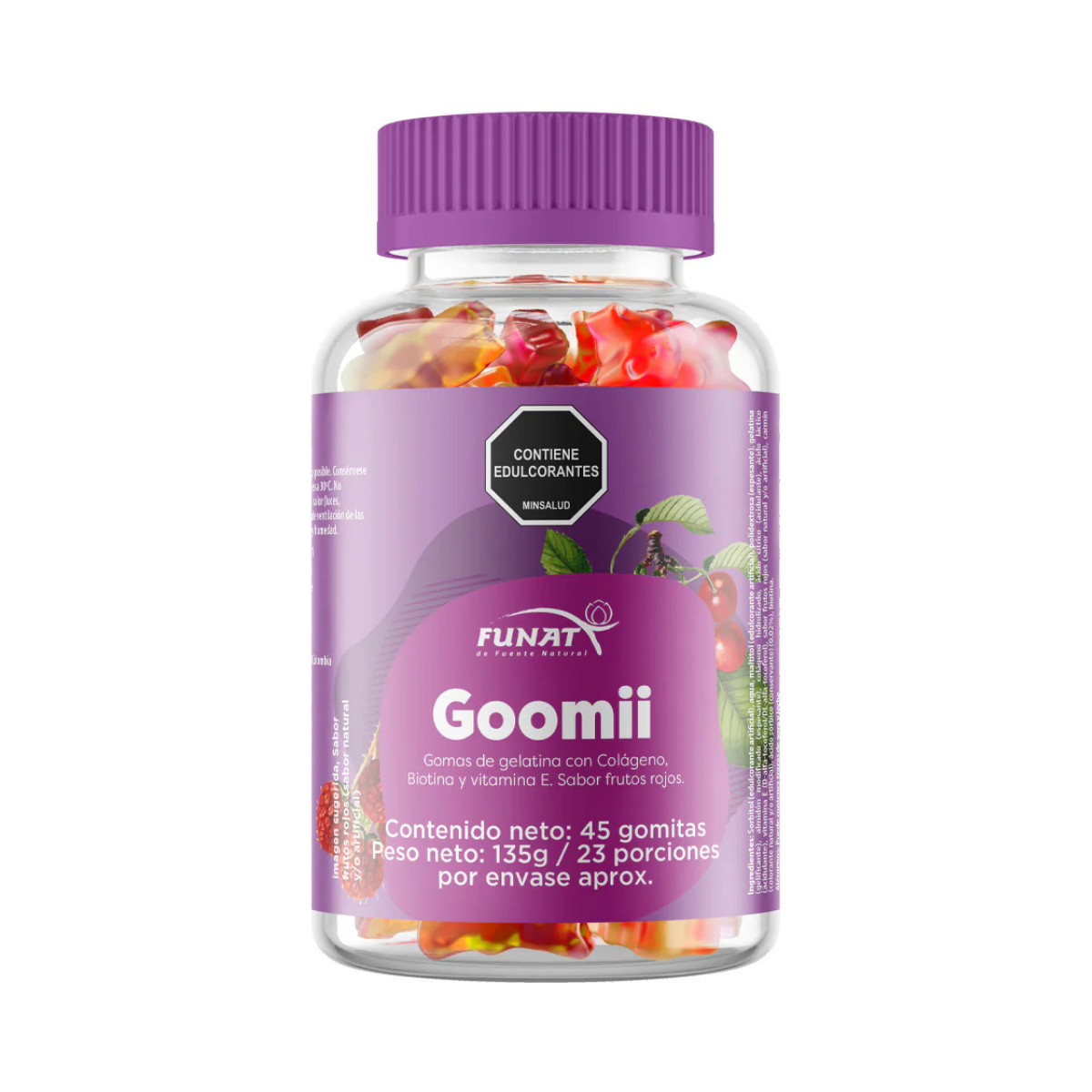 Gomitas con biotina y colágeno