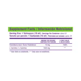 Cellnitine L-Carnitine Liquid 1500 mg - Image 2